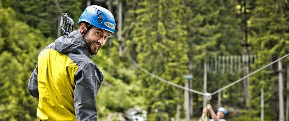 Adrenalinkick im Hochseilgarten