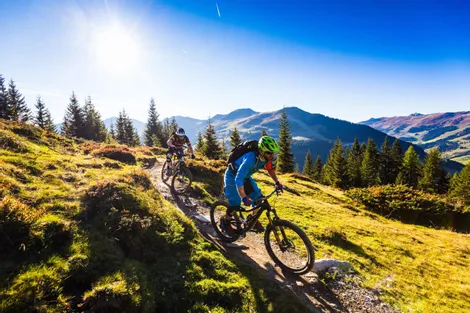 Biken auf unzähligen Trails in Saalbach