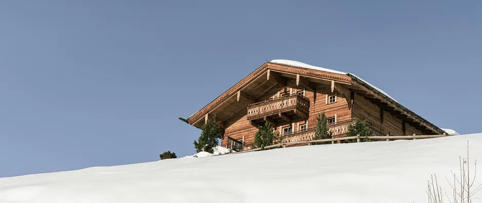 Winterurlaub in einer Almhütte in Saalbach